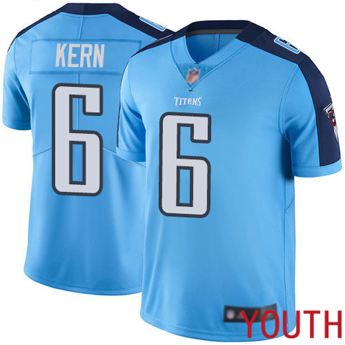 Tennessee Titans Limited Light Blue Youth Brett Kern Jersey NFL Football #6 Rush Vapor Untouchable